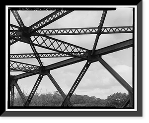 Historic Framed Print, Ferry Street Railroad Bridge, Ferry Street over New Haven Railroad, New Haven, New Haven County, CT - 7,  17-7/8" x 21-7/8"