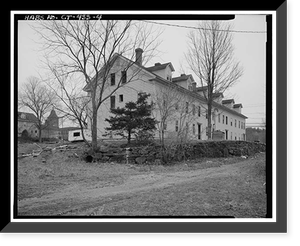 Historic Framed Print, Grosvenor-Dale Company, Tenement, 110 Main Street, Thompson, Windham County, CT - 4,  17-7/8" x 21-7/8"