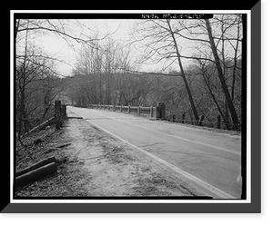 Historic Framed Print, Thompson's Bridge, Spanning Brandywine River on Deleware State Route, Wilmington vicinity, New Castle County, DE - 5,  17-7/8" x 21-7/8"