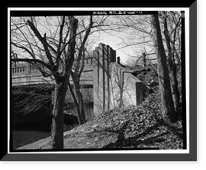 Historic Framed Print, Thompson's Bridge, Spanning Brandywine River on Deleware State Route, Wilmington vicinity, New Castle County, DE - 11,  17-7/8" x 21-7/8"