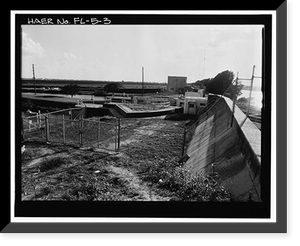 Hurricane Gate Structure 4, Herbert Hoover Dike on Lake Okeechobee, Belle Glade, Palm Beach County, FL - 3, Vintage Poster
