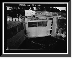 Hurricane Gate Structure 3, Herbert Hoover Dike on Lake Okeechobee, Belle Glade, Palm Beach County, FL - 8, Antique Wall Art