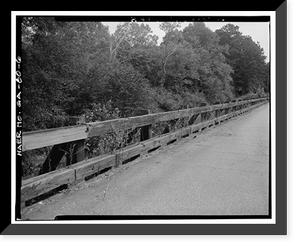 Historic Framed Print, Georgia DOT Bridge No. 145/01427/F/00050E, Spanning Long Cane Creek at County Road 29, West Point vicinity, Harris County, GA - 6,  17-7/8" x 21-7/8"