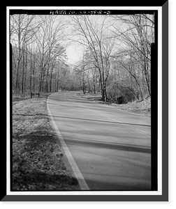 Historic Framed Print, McFarland Gap Road, Culvert, Fort Oglethorpe, Walker County, GA - 3,  17-7/8" x 21-7/8"
