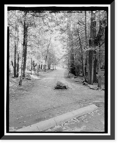 Historic Framed Print, Yosemite National Park Roads & Bridges, Yosemite Village, Mariposa County, CA,  17-7/8" x 21-7/8"