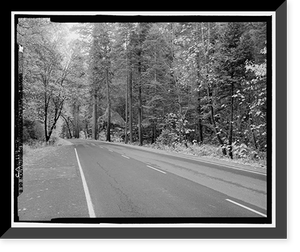 Historic Framed Print, Yosemite National Park Roads & Bridges, Yosemite Village, Mariposa County, CA - 2,  17-7/8" x 21-7/8"