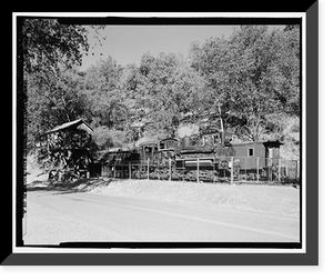 Historic Framed Print, Yosemite National Park Roads & Bridges, Yosemite Village, Mariposa County, CA - 14,  17-7/8" x 21-7/8"