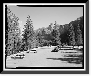 Historic Framed Print, Wawona Road, Between South Entrance & Yosemite Valley, Yosemite Village, Mariposa County, CA - 7,  17-7/8" x 21-7/8"