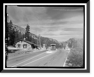 Historic Framed Print, Tioga Road, Between Crane Flat & Tioga Pass, Yosemite Village, Mariposa County, CA - 7,  17-7/8" x 21-7/8"
