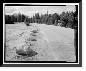 Historic Framed Print, Tioga Road, Between Crane Flat & Tioga Pass, Yosemite Village, Mariposa County, CA - 15,  17-7/8" x 21-7/8"