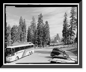Historic Framed Print, Glacier Point Road, Between Chinquapin Flat & Glacier Point, Yosemite Village, Mariposa County, CA,  17-7/8" x 21-7/8"