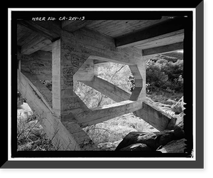 Black Canyon Road Bridge, Spanning Santa Ysabel Creek at intersection of Black Canyon & Sutherland Dam Roads, Ramona, San Diego County, CA - 13, Antique Wall Art