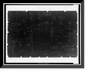 Historic Framed Print, United Engineering Company Shipyard, Warehouse, 2900 Main Street, Alameda, Alameda County, CA - 3,  17-7/8" x 21-7/8"