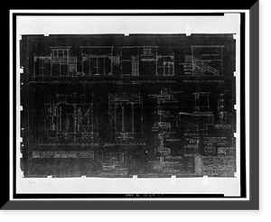 Historic Framed Print, United Engineering Company Shipyard, Control House for Dry Dock, 2900 Main Street, Alameda, Alameda County, CA,  17-7/8" x 21-7/8"
