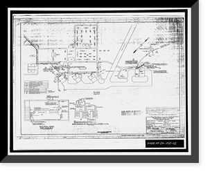 Historic Framed Print, Edwards Air Force Base, North Base, North Base Road, Boron vicinity, Kern County, CA - 6,  17-7/8" x 21-7/8"