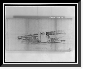 Historic Framed Print, San Francisco Oakland Bay Bridge, Spanning San Francisco Bay, San Francisco, San Francisco County, CA - 62,  17-7/8" x 21-7/8"