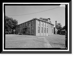 Historic Framed Print, Lowe Mill, Eighth Avenue, Southwest, Huntsville, Madison County, AL,  17-7/8" x 21-7/8"