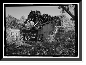 Historic Framed Print, Western Railway of Alabama Montgomery Rail Shops, 701 North Perry Street, Montgomery, Montgomery County, AL - 8,  17-7/8" x 21-7/8"