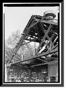 Historic Framed Print, Western Railway of Alabama Montgomery Rail Shops, 701 North Perry Street, Montgomery, Montgomery County, AL - 9,  17-7/8" x 21-7/8"