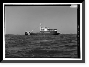 Historic Framed Print, U.S. Coast Guard Cutter WHITE PINE, U.S. Coast Guard 8th District Base, South Broad Street, Mobile, Mobile County, AL - 3,  17-7/8" x 21-7/8"