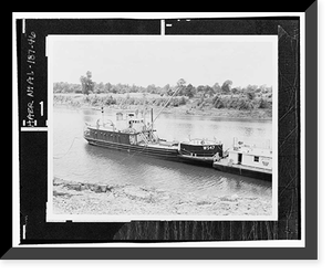 Historic Framed Print, U.S. Coast Guard Cutter WHITE PINE, U.S. Coast Guard 8th District Base, South Broad Street, Mobile, Mobile County, AL - 46,  17-7/8" x 21-7/8"