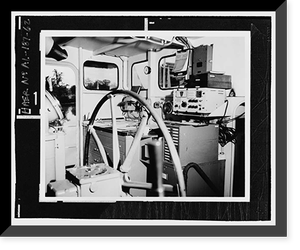 Historic Framed Print, U.S. Coast Guard Cutter WHITE PINE, U.S. Coast Guard 8th District Base, South Broad Street, Mobile, Mobile County, AL - 62,  17-7/8" x 21-7/8"