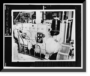 Historic Framed Print, U.S. Coast Guard Cutter WHITE PINE, U.S. Coast Guard 8th District Base, South Broad Street, Mobile, Mobile County, AL - 67,  17-7/8" x 21-7/8"