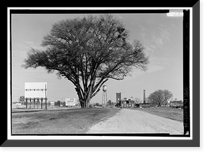 Historic Framed Print, Blue Spring Cotton Mill, Route 20, Oxford, Calhoun County, AL - 14,  17-7/8" x 21-7/8"
