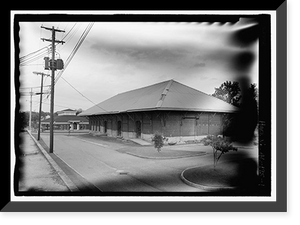 Vicksburg & Brunswick Depot, South Randolph Avenue, Eufaula, Barbour County, AL, Vintage Poster