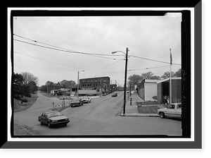 Historic Framed Print, Bridgeport Downtown, Bridgeport, Jackson County, AL - 3,  17-7/8" x 21-7/8"
