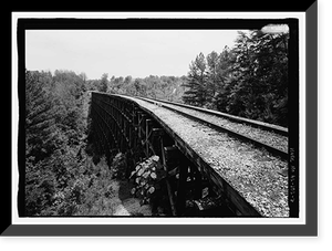 Birmingham Mineral Railroad Viaduct, Spanning Newfound Creek, Birmingham, Jefferson County, AL - 7, Vintage Wall Art