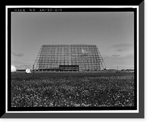 Historic Framed Print, Clear Air Force Station, Ballistic Missile Early Warning System Site II, One mile west of mile marker 293.5 on Parks Highway, 5 miles southwest of Anderson, Anderson, Denali Borough, AK - 4,  17-7/8" x 21-7/8"
