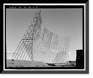 Historic Framed Print, Clear Air Force Station, Ballistic Missile Early Warning System Site II, One mile west of mile marker 293.5 on Parks Highway, 5 miles southwest of Anderson, Anderson, Denali Borough, AK - 5,  17-7/8" x 21-7/8"