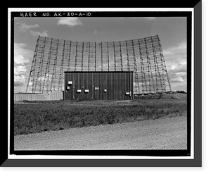 Historic Framed Print, Clear Air Force Station, Ballistic Missile Early Warning System Site II, One mile west of mile marker 293.5 on Parks Highway, 5 miles southwest of Anderson, Anderson, Denali Borough, AK - 10,  17-7/8" x 21-7/8"