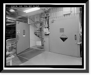 Historic Framed Print, Clear Air Force Station, Ballistic Missile Early Warning System Site II, One mile west of mile marker 293.5 on Parks Highway, 5 miles southwest of Anderson, Anderson, Denali Borough, AK - 61,  17-7/8" x 21-7/8"