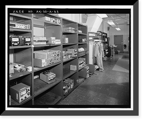 Historic Framed Print, Clear Air Force Station, Ballistic Missile Early Warning System Site II, One mile west of mile marker 293.5 on Parks Highway, 5 miles southwest of Anderson, Anderson, Denali Borough, AK - 83,  17-7/8" x 21-7/8"