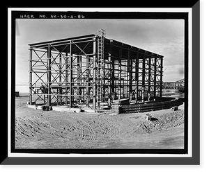 Historic Framed Print, Clear Air Force Station, Ballistic Missile Early Warning System Site II, One mile west of mile marker 293.5 on Parks Highway, 5 miles southwest of Anderson, Anderson, Denali Borough, AK - 86,  17-7/8" x 21-7/8"