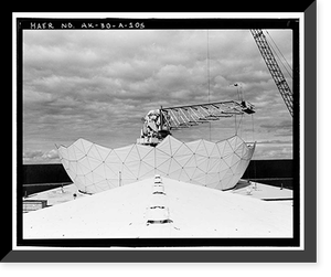 Historic Framed Print, Clear Air Force Station, Ballistic Missile Early Warning System Site II, One mile west of mile marker 293.5 on Parks Highway, 5 miles southwest of Anderson, Anderson, Denali Borough, AK - 105,  17-7/8" x 21-7/8"