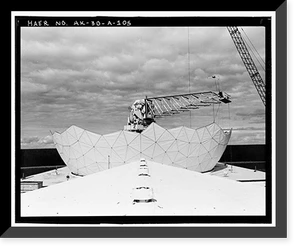 Historic Framed Print, Clear Air Force Station, Ballistic Missile Early Warning System Site II, One mile west of mile marker 293.5 on Parks Highway, 5 miles southwest of Anderson, Anderson, Denali Borough, AK - 105,  17-7/8" x 21-7/8"