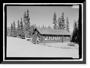 Historic Framed Print, Barn, Cantwell, Denali Borough, AK,  17-7/8" x 21-7/8"