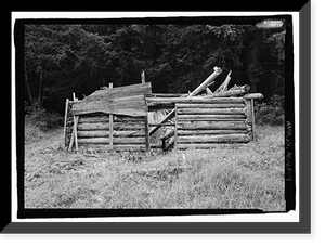 Historic Framed Print, Dyea Townsite (Ruins), Skagway, Municipality of Skagway Borough, AK - 7,  17-7/8" x 21-7/8"