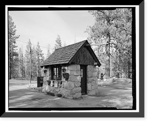 Historic Framed Print, Lassen Park Road, Mineral, Tehama County, CA - 25,  17-7/8" x 21-7/8"