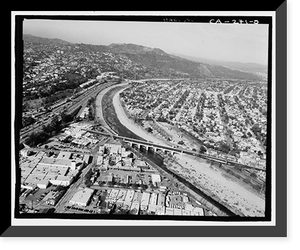 Los Angeles River Bridges, Los Angeles, Los Angeles County, CA - 3, Historic Print