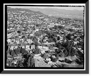 Historic Framed Print, Los Angeles River Bridges, Los Angeles, Los Angeles County, CA - 10,  17-7/8" x 21-7/8"