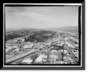 Historic Framed Print, Los Angeles River Bridges, Los Angeles, Los Angeles County, CA - 16,  17-7/8" x 21-7/8"