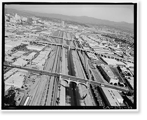 Historic Framed Print, Los Angeles River Bridges, Los Angeles, Los Angeles County, CA - 31,  17-7/8" x 21-7/8"