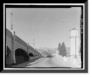 Glendale-Hyperion Viaduct, Spanning Golden State Freeway (Interstate 5) and Los Angeles River, Los Angeles, Los Angeles County, CA - 6, Vintage Wall Art