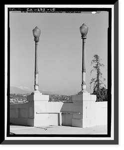 Glendale-Hyperion Viaduct, Spanning Golden State Freeway (Interstate 5) and Los Angeles River, Los Angeles, Los Angeles County, CA - 15, Vintage Poster