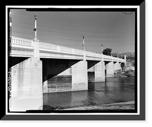Historic Framed Print, Fletcher Drive Bridge, Spanning Los Angeles River, Los Angeles, Los Angeles County, CA - 3,  17-7/8" x 21-7/8"