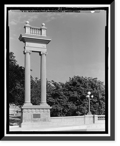 Historic Framed Print, North Broadway Bridge, Los Angeles, Los Angeles County, CA - 12,  17-7/8" x 21-7/8"